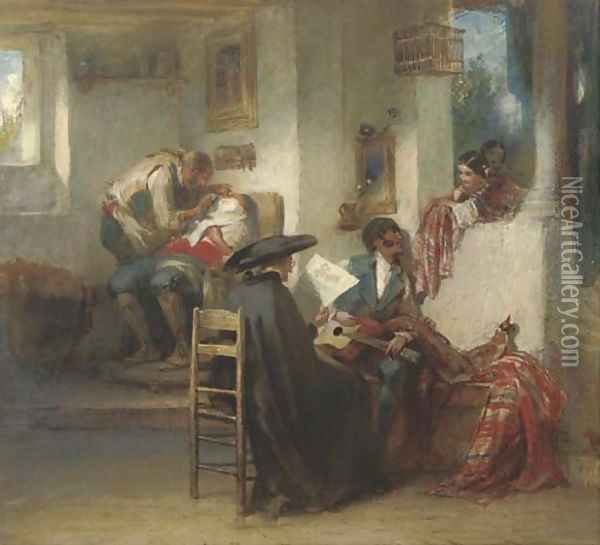 In Toledo Oil Painting - Egron Sellif Lundgren