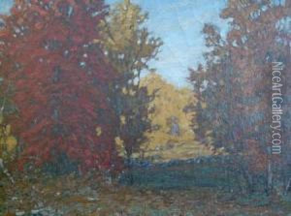Autumn Oil Painting - Samuel Harkness Mccrea