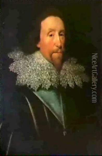 Portrait Of James Hay, 1st Earl Of Carlisle (1580-1636) Oil Painting - Michiel Janszoon van Mierevelt