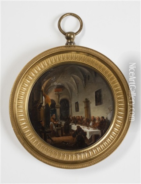 Im Klosterrefektorium Oil Painting - Giovanni Migliara