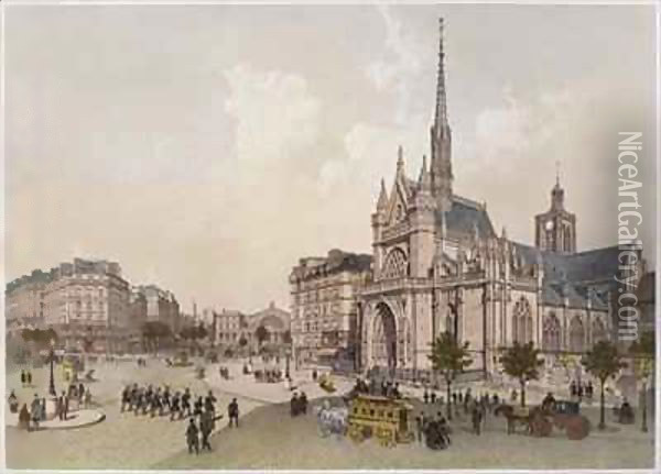 Church of St. Laurent, Paris Oil Painting - Philippe Benoist