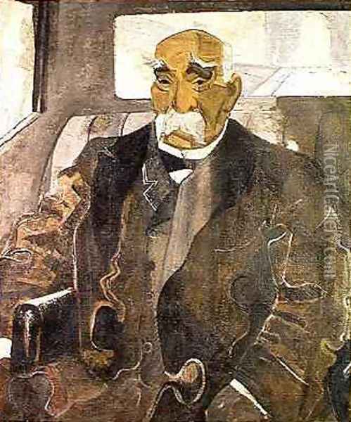 Georges Clemenceau 1841-1929 Oil Painting - Emmanuel Gondouin