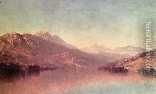 Rocky Mountain Landscape Oil Painting - John William Casilear
