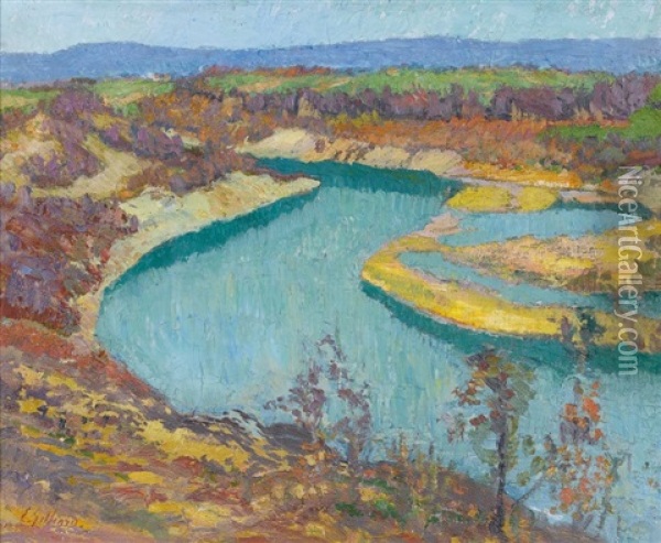 Le Rhone Oil Painting - Eugene Gilliard