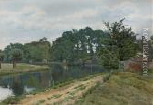 The Old Mill Hemingford Grey Oil Painting - William Fraser Garden