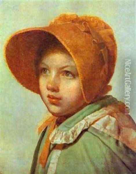 Portrait Of Aa Venetsianova 1825-1826 Oil Painting - Aleksei Gavrilovich Venetsianov