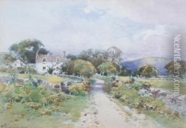 Near - New Abbey - Kircudbrightshire Oil Painting - Frederick Tucker