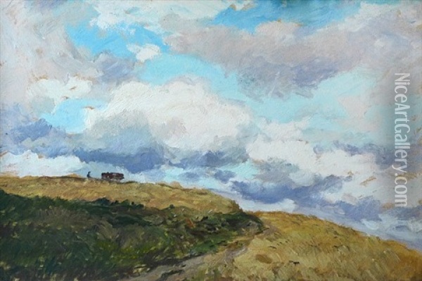 Oblaka Oil Painting - Gustav Macoun