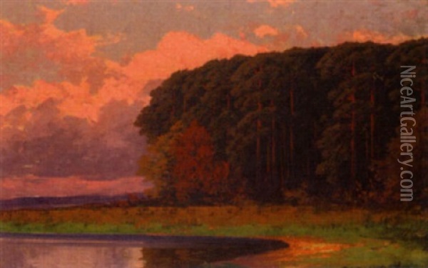 Markische Landschaft Oil Painting - Rudolf Hellgrewe