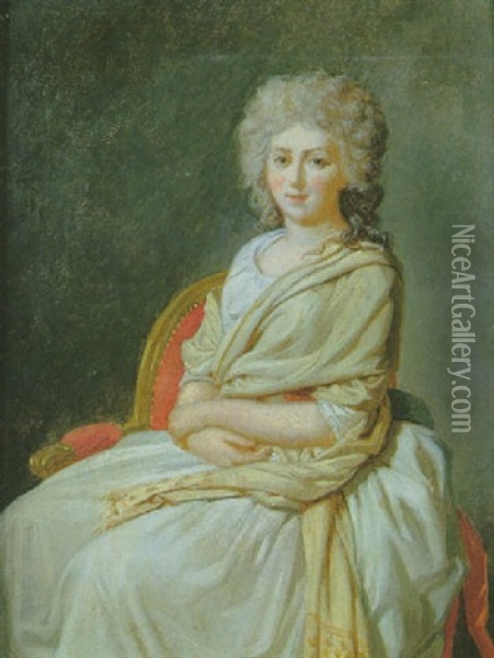 Portrait De Madame Thelusson Oil Painting - Jacques-Louis David