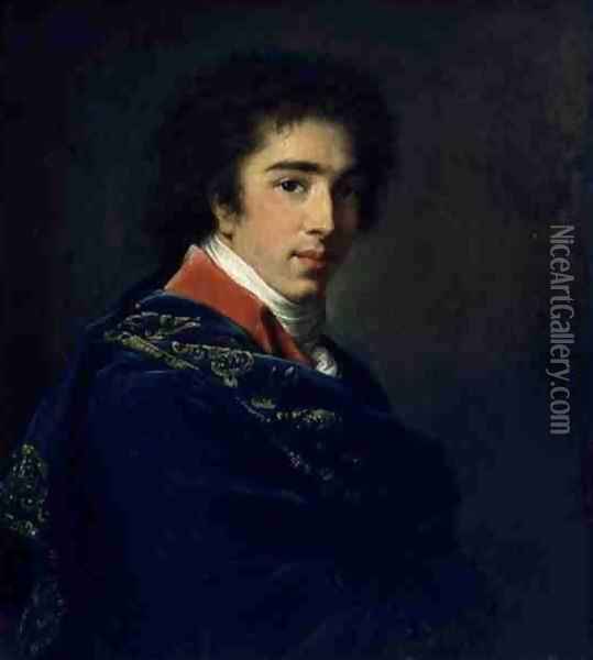 Portrait of Prince Ivan Baryatinsky, 1800 Oil Painting - Elisabeth Vigee-Lebrun