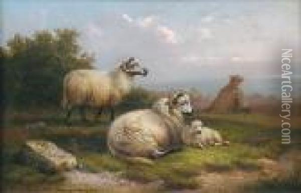 Landliche Idylle Oil Painting - Cornelis van Leemputten