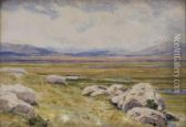 Vast Landscape Oil Painting - Charles Partridge Adams