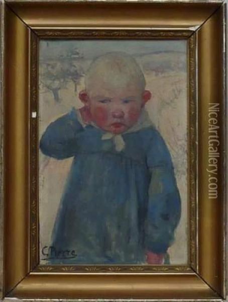  Portrait D'enfant  Oil Painting - Gustave Rene Pierre