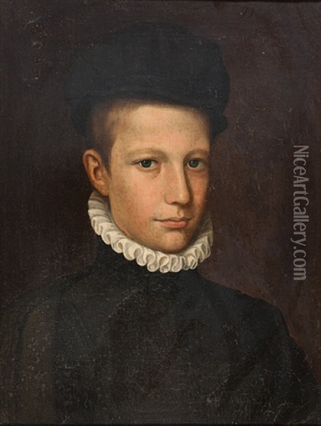 Bildnis Eines Jungen Herrn Oil Painting - Hans Von Aachen