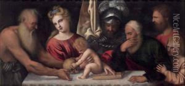 Allegoria Delle Eta Della Vita Oil Painting - Pietro Della Vecchio