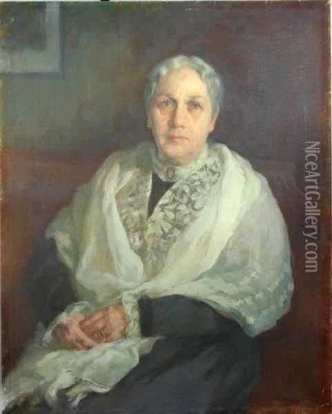 Portrait Of A Woman Oil Painting - Wilton Lockwood