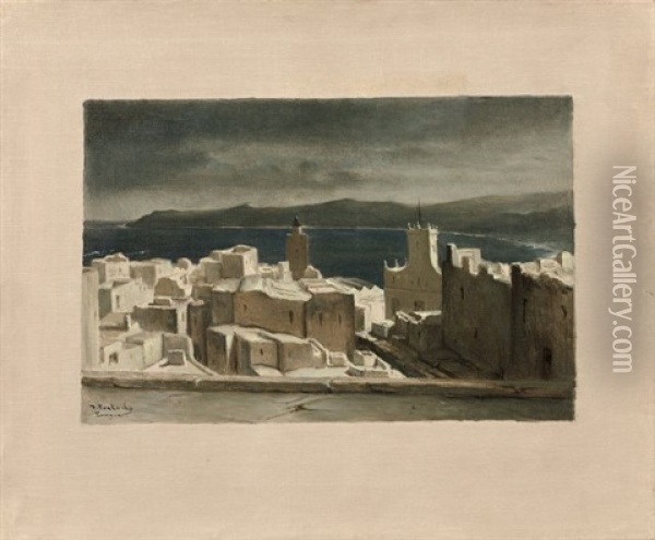 Tanger Vu D'une Terrasse Oil Painting - Jean-Francois Portaels
