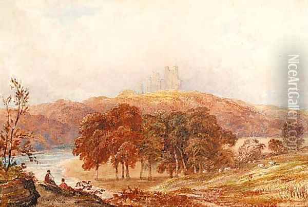Penrhyn castle, Caernarvonshire Oil Painting - Anthony Vandyke Copley Fielding