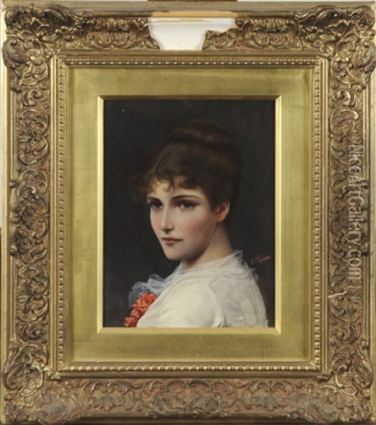 Portrait De Femme Oil Painting - Alfred Seifert