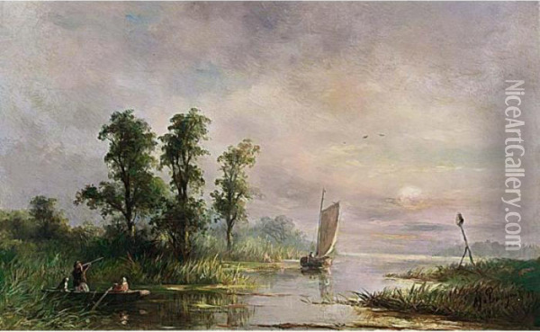 The Hunt Oil Painting - Albert Jurardus van Prooijen