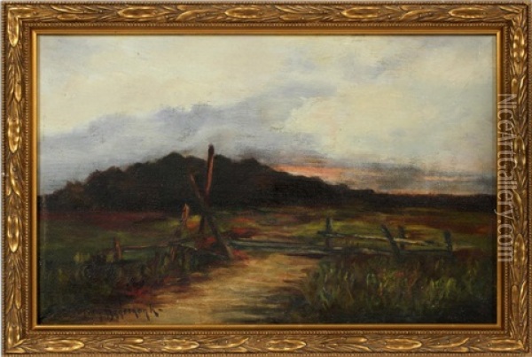 Landscape At Dusk Oil Painting - Julian Onderdonk