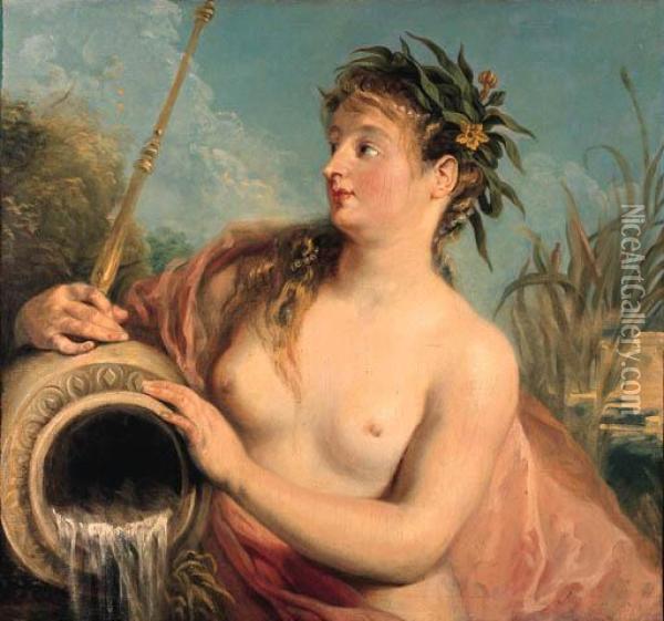 La Nymphe De Fontaine Oil Painting - Watteau, Jean Antoine