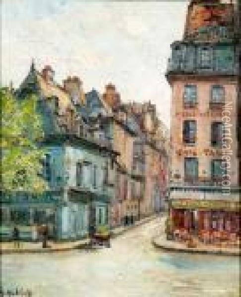 Rue Des Bernaudins Oil Painting - Gustave Madelain