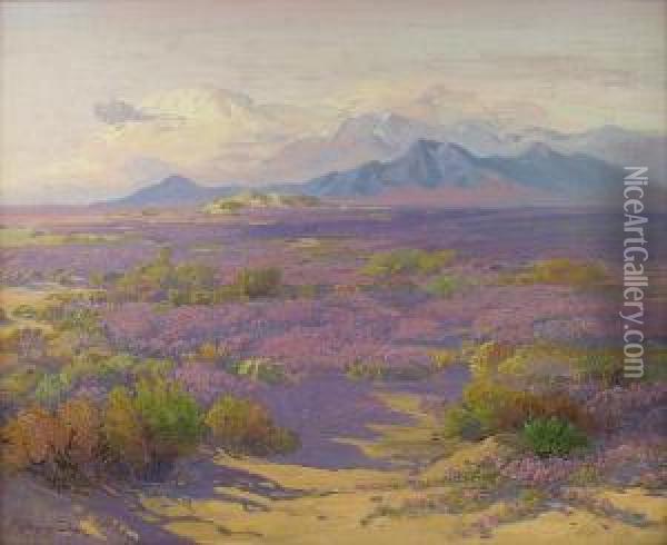 Desert Verbina Oil Painting - Fred Grayson Sayre