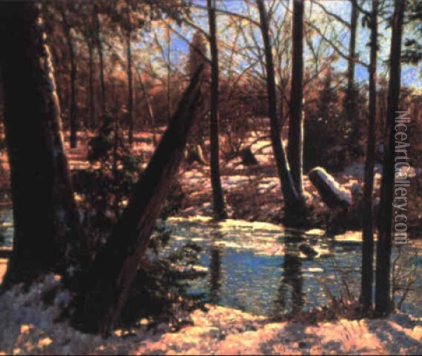 From Winter To Spring Oil Painting - Francis Hans Johnston