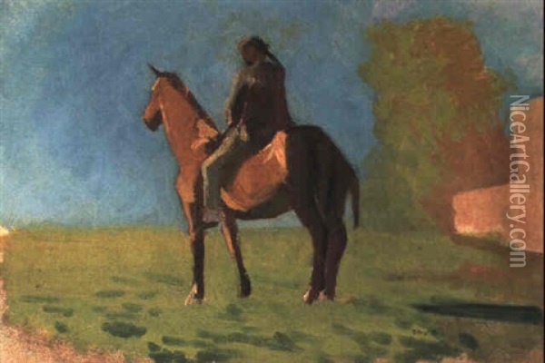 Le Cavalier Oil Painting - Odilon Redon