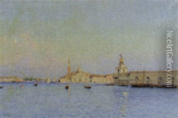 La Boresca, Venice Oil Painting - Marie Joseph Leon Clavel