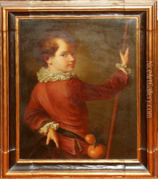 Young Man Oil Painting - Giacommo Antonio Pellegrino