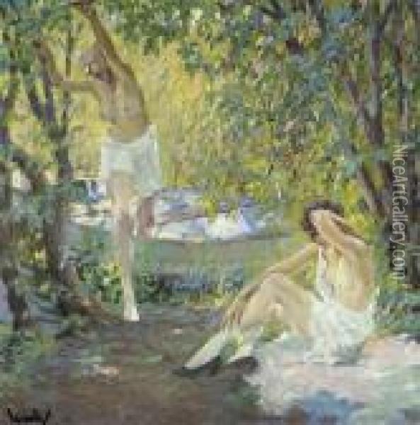 Sommer Morgen Oil Painting - Edward Alfred Cucuel