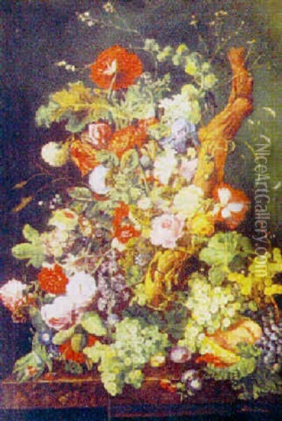 Nature Morte Au Bouquet Oil Painting - Agnes Steiner