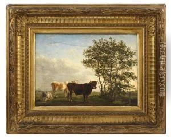 Vaches Au Paturage Oil Painting - Jean Baptiste Berre