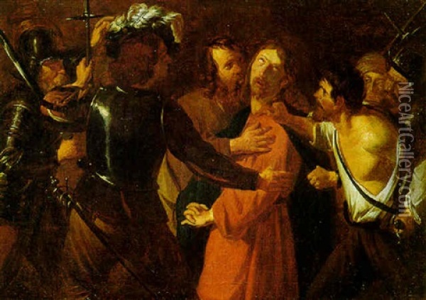 La Cattura Di Cristo Oil Painting - Dirck Van Baburen