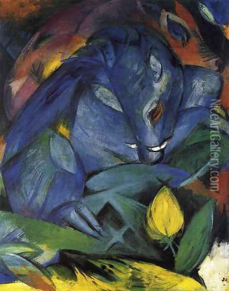 Wild Pigs (boar And Sow) Oil Painting - Franz Marc
