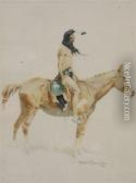 The Cheyenne Buck Oil Painting - Frederic Remington