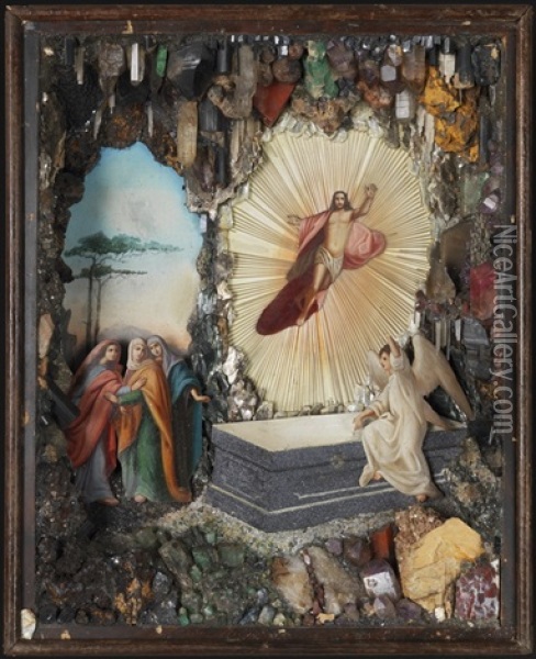 Auferstehung Christi Oil Painting - Alexander Denisov Uralsky