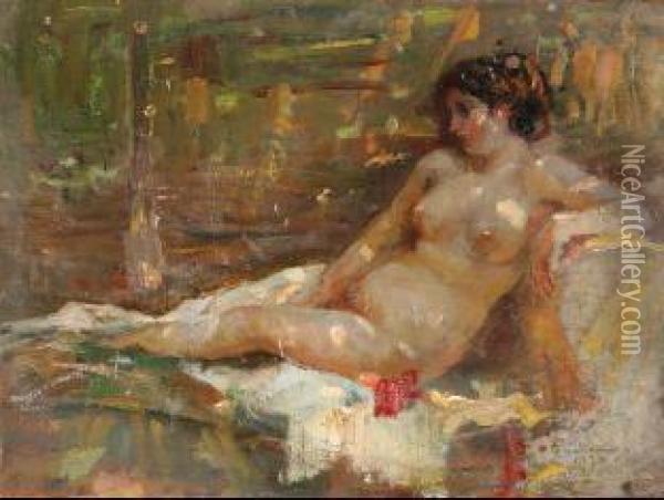Nudo Disteso Oil Painting - Gennaro Villani