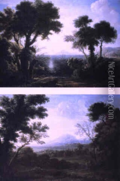 Bord De Mer Au Soleil Levant Oil Painting - Domenico (Marchi) Tempesti