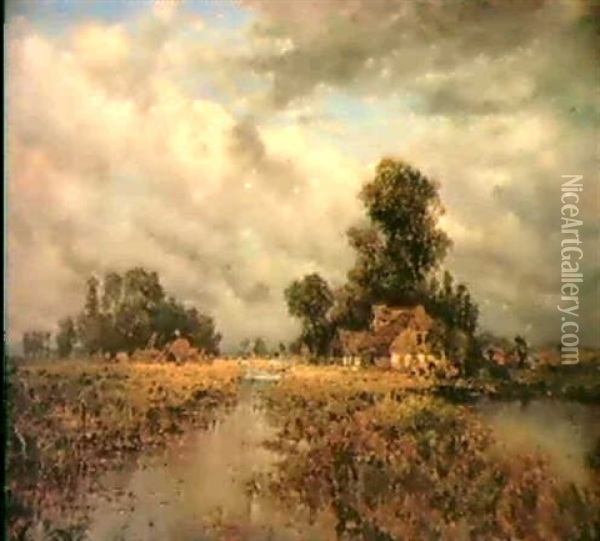 Mecklenburgische Landschaft Bei Doberan Oil Painting - Karl Heffner