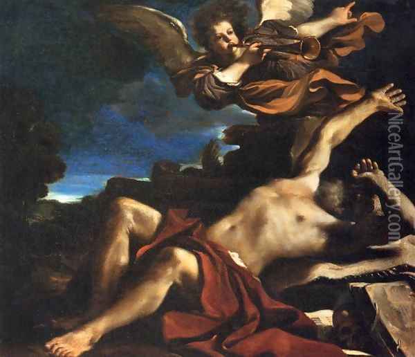 The Vision of St Jerome Oil Painting - Guercino