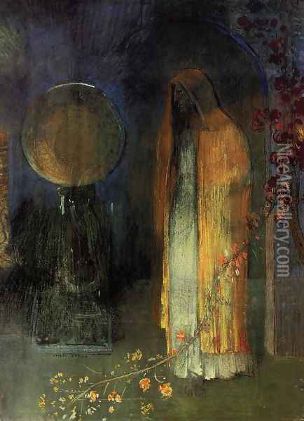 The Yellow Cape Oil Painting - Odilon Redon