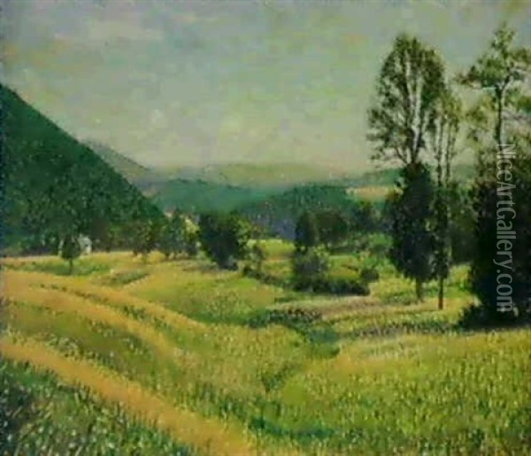 Landscape Oil Painting - Ferdinand Hart Nibbrig