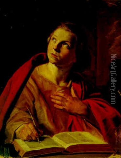 St. John The Evangelist Oil Painting - Frans Hals