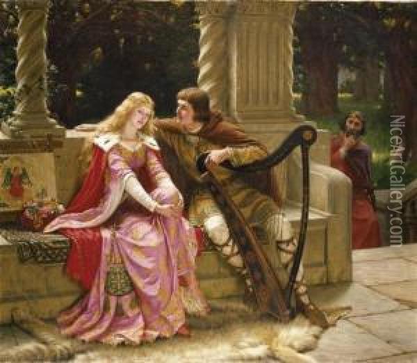 The End Of The Song Oil Painting - Edmund Blair Blair Leighton