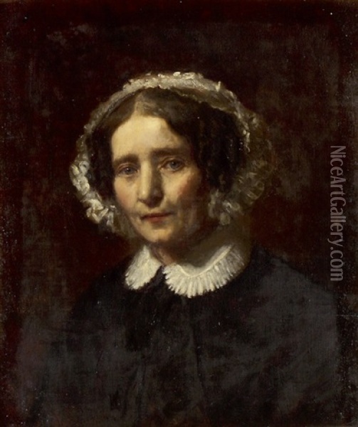 Damenbildnis (+ Herrenbildnis; Pair) Oil Painting - Wilhelm Heinrich Fussli
