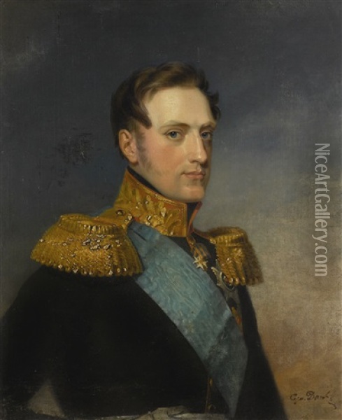 Portrait Of Grand Duke Nikolai Pavlovich, The Future Nicholas I Oil Painting - George Dawe
